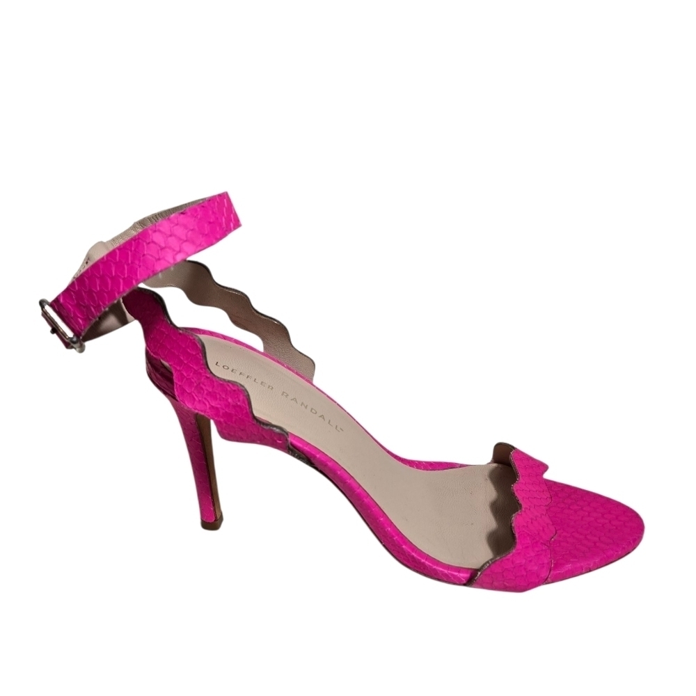 Loeffler Randall Fuchsia Scalloped Heels